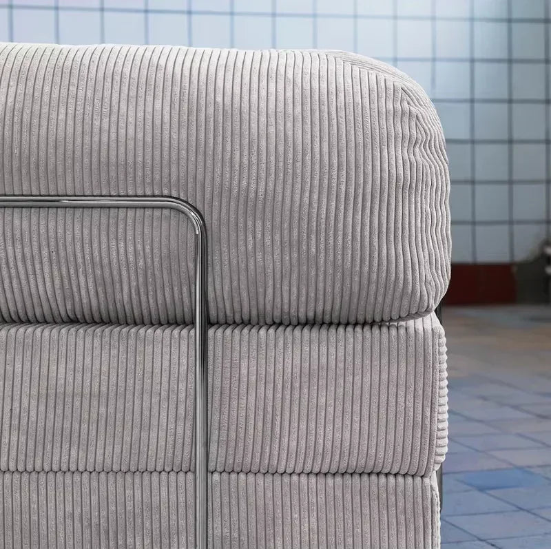 Modern Design Vacuum Compressed Packing High Density Foam Corner Sofa Bed Compression Sofa for Living Room