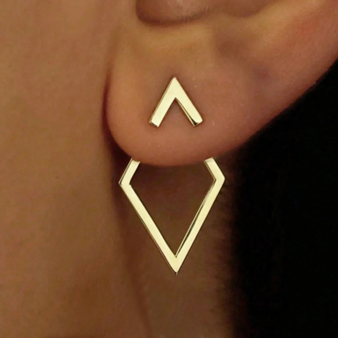 Simple French Style Geometric Earrings For Women Fashion Luxurious Drop Earring Daily Party Vacations Jewelry Gifts 2025 New